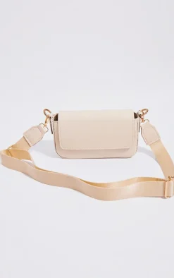 PrettyLittleThing Crossbody Bags*Pu Crinkle Tape Cross Body Bag