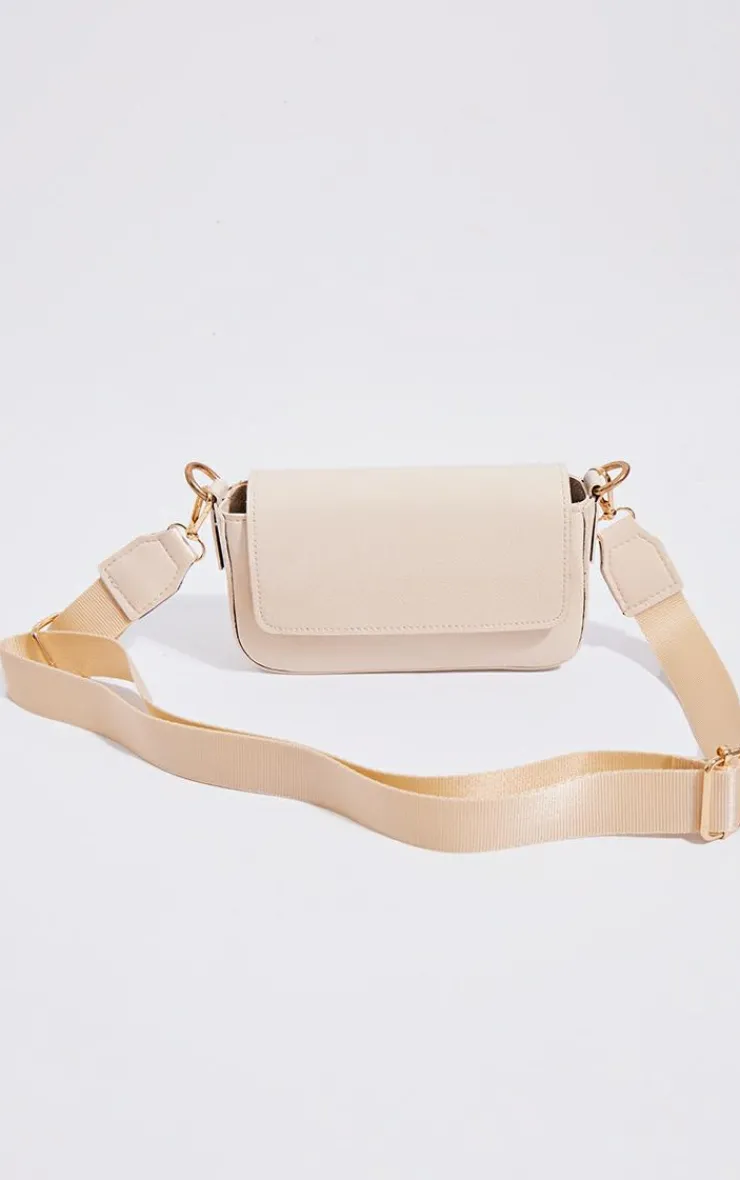 PrettyLittleThing Crossbody Bags*Pu Crinkle Tape Cross Body Bag