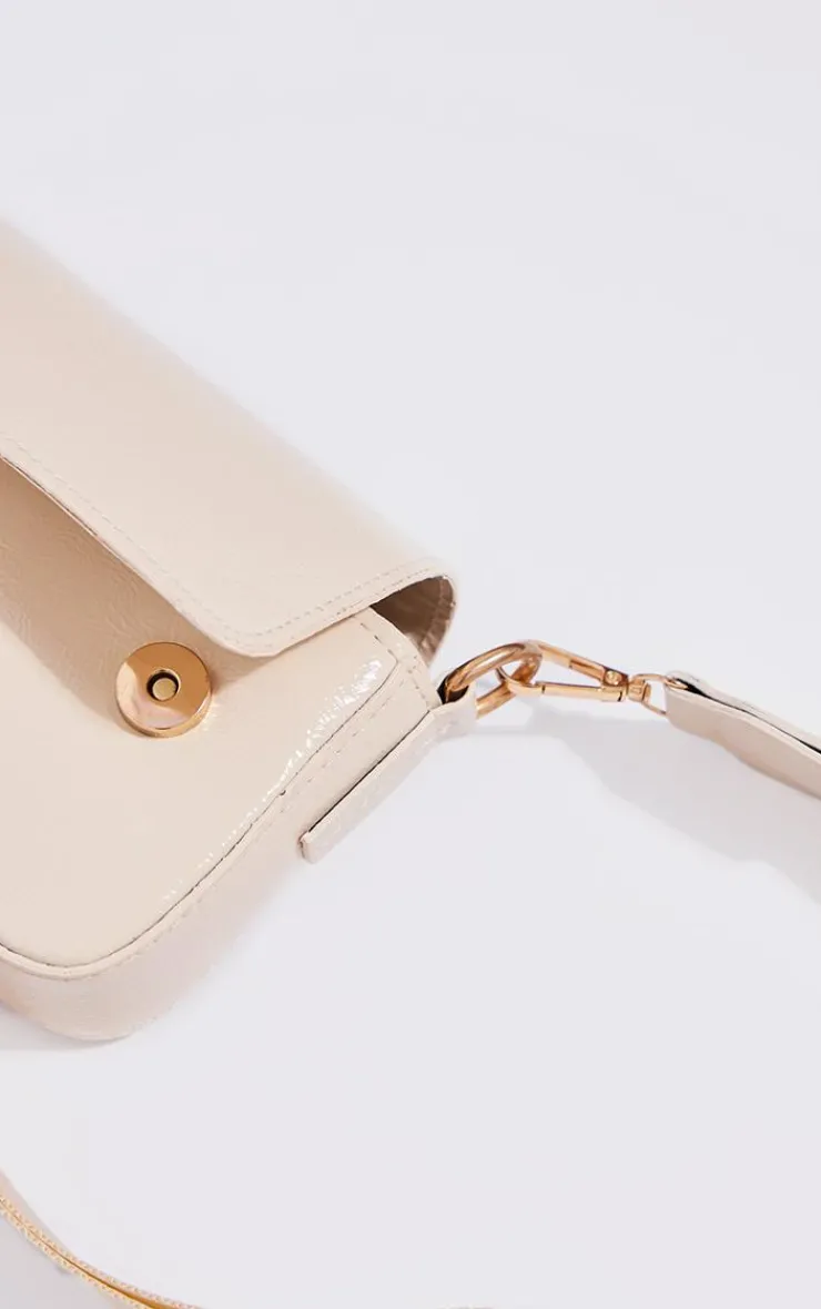PrettyLittleThing Crossbody Bags*Pu Crinkle Tape Cross Body Bag