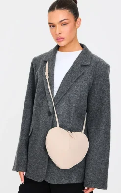 PrettyLittleThing Crossbody Bags*Pu Heart Crossbody Bag