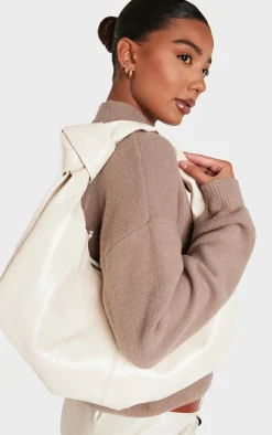 PrettyLittleThing Shoppers*PU Knot Handle Tote Bag
