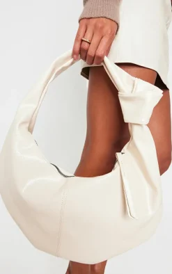 PrettyLittleThing Shoppers*PU Knot Handle Tote Bag