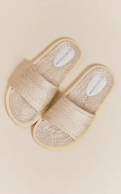 PrettyLittleThing Chunky Sandals*Rope Footbed Chunky Sandals