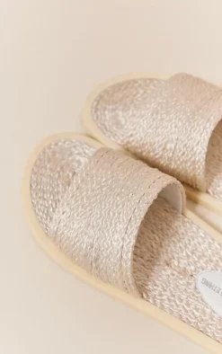 PrettyLittleThing Chunky Sandals*Rope Footbed Chunky Sandals