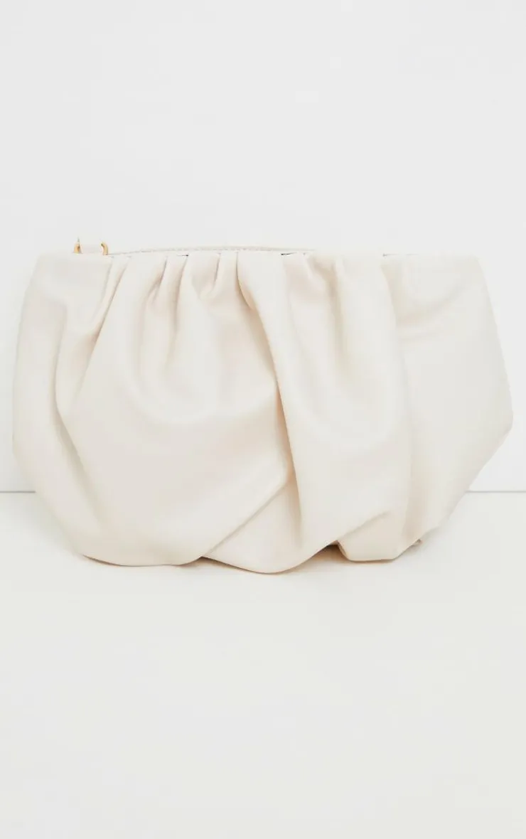 PrettyLittleThing Clutch Bags*Round Pleated Clutch Bag
