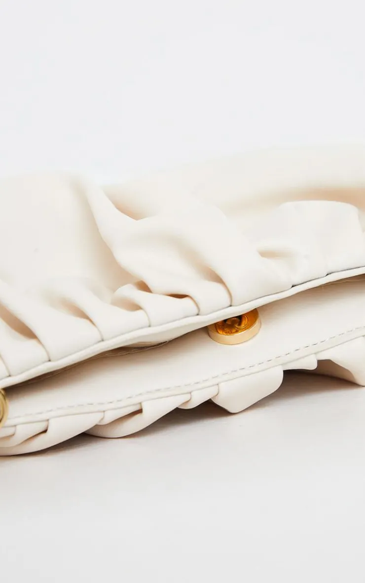 PrettyLittleThing Clutch Bags*Round Pleated Clutch Bag