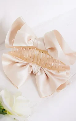 PrettyLittleThing Hair Accessories*Satin Oversized Bow Hair Claw