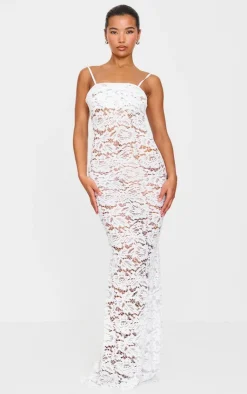 Sheer Lace Maxi Dress-PrettyLittleThing Clearance
