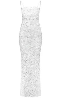 Sheer Lace Maxi Dress-PrettyLittleThing Clearance