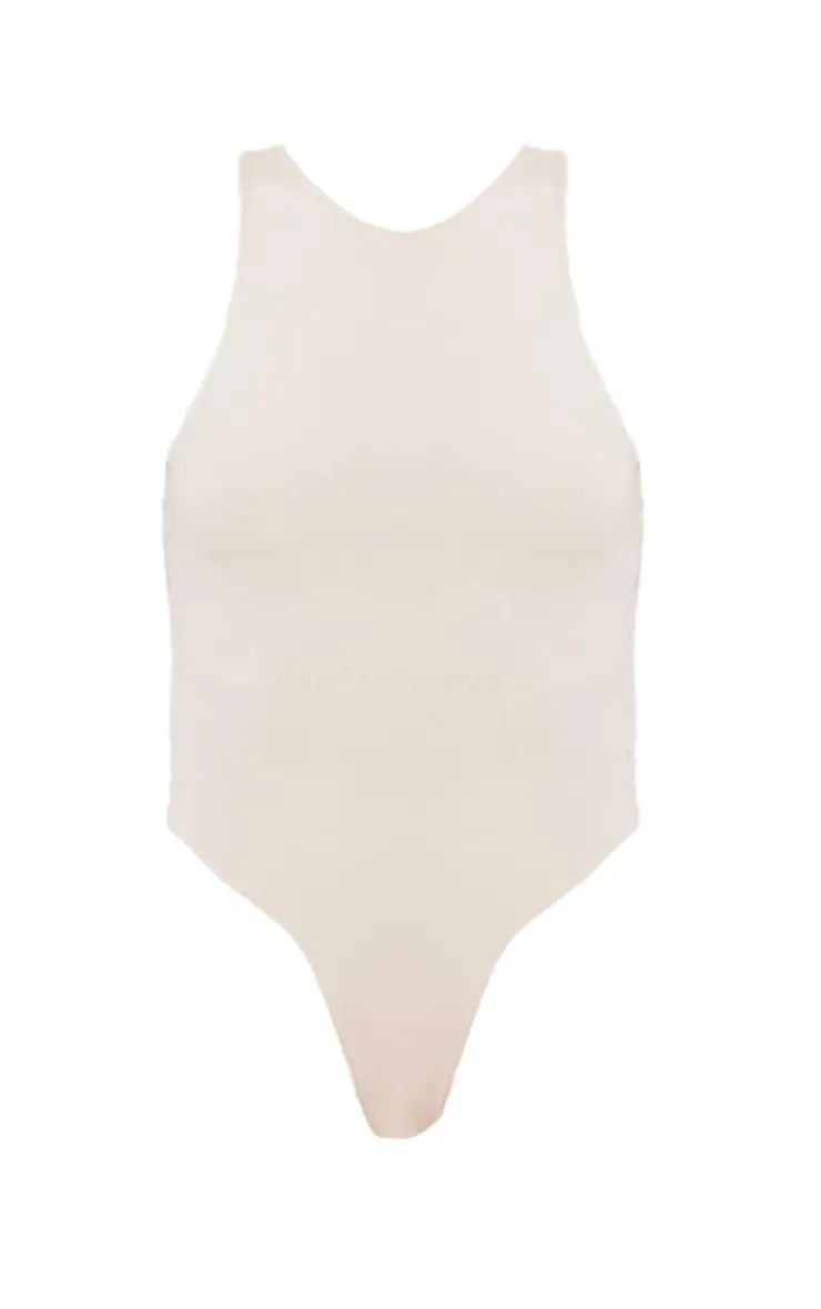 PrettyLittleThing Sleeveless Tops*Slinky Sleeveless Racer Bodysuit