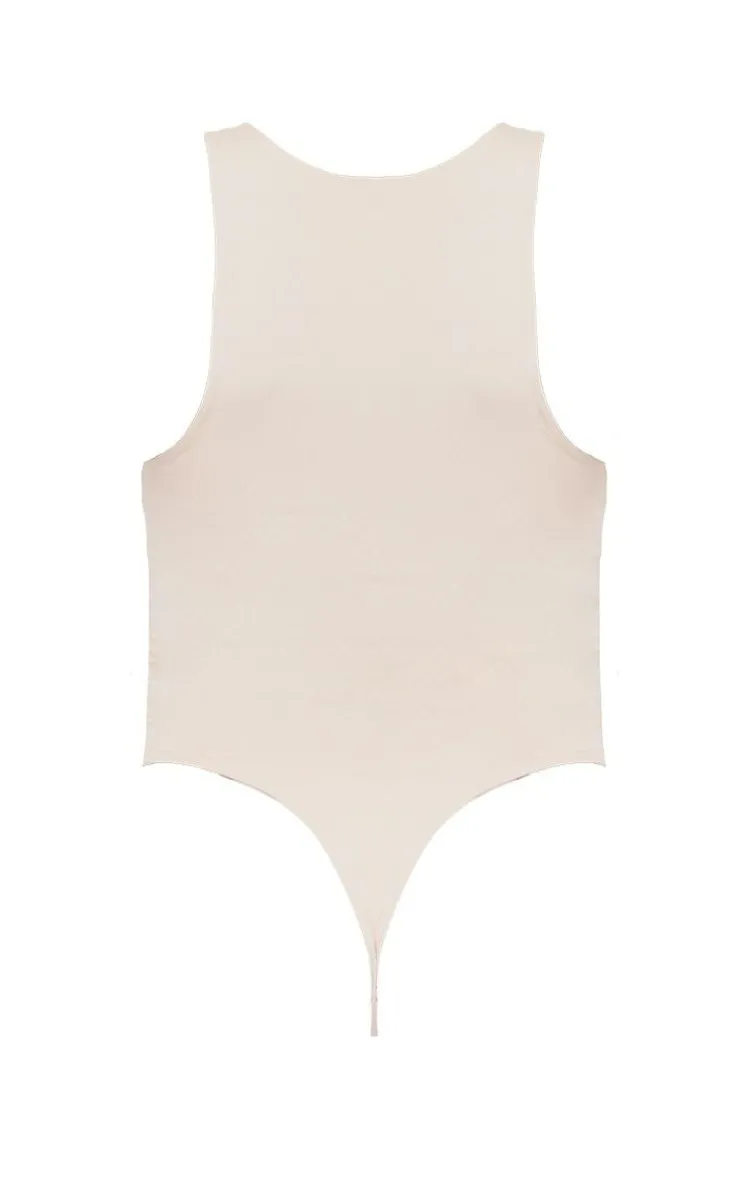 PrettyLittleThing Sleeveless Tops*Slinky Sleeveless Racer Bodysuit