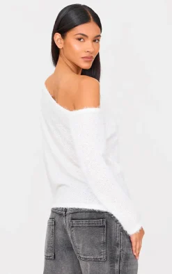 PrettyLittleThing Christmas Shop*Slouchy Texured Oversized Sweater
