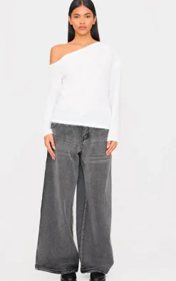 PrettyLittleThing Christmas Shop*Slouchy Texured Oversized Sweater