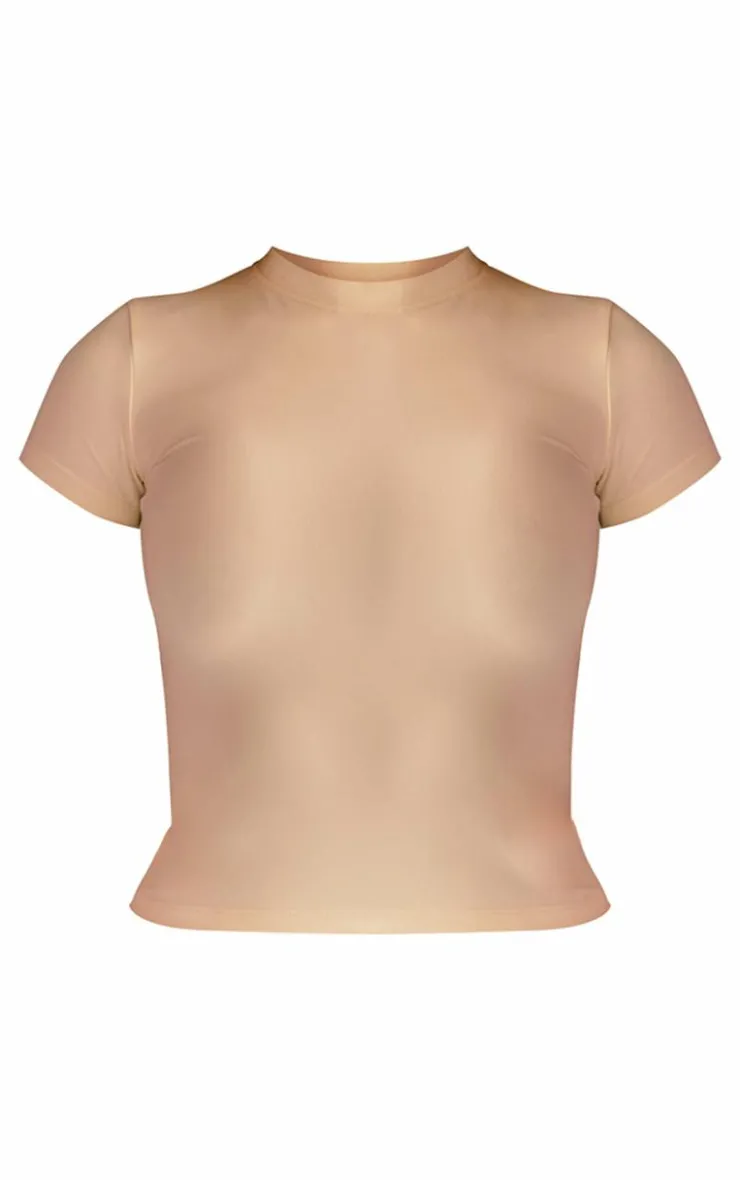 PrettyLittleThing Snatched*Snatched Sculpt Short Sleeve T Shirt