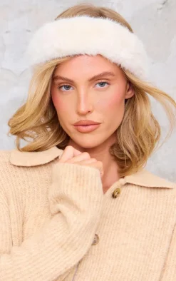 PrettyLittleThing Hair Accessories*Soft Faux Fur Headband