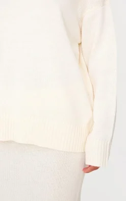 PrettyLittleThing Oversized Sweaters*Soft Knit Roll Neck Oversized Sweater