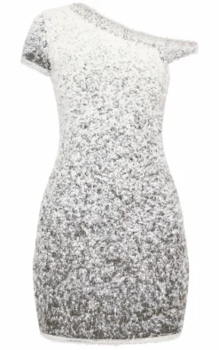 Soft Marl Knit Racer Neck Asymmetric Mini Dress-PrettyLittleThing Discount