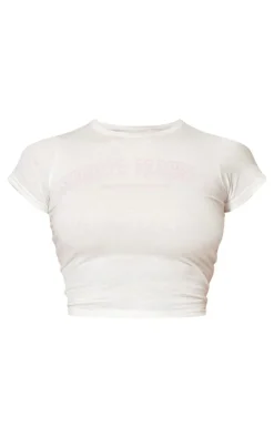 PrettyLittleThing T-Shirts*Sports Classic Athletics Club Printed Baby Tee