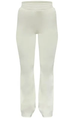 Best PrettyLittleThing Straight Leg Pants Cream