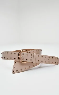 PrettyLittleThing Waist Belts*Stud Detail Cross Over Buckle Waist Belt