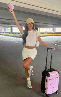 Discount PrettyLittleThing Sweat Mini Skirt Cream