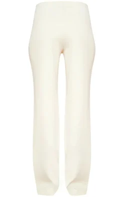 Clearance PrettyLittleThing Tailored Low Rise Skinny Flared Pants Cream