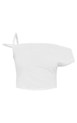Best PrettyLittleThing Textured Twist Detail Off The Shoulder Top Cream