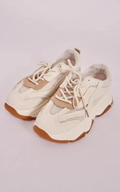 PrettyLittleThing Sneakers*Tonal Mesh Contrast Ultra Chunky Sole Sneakers