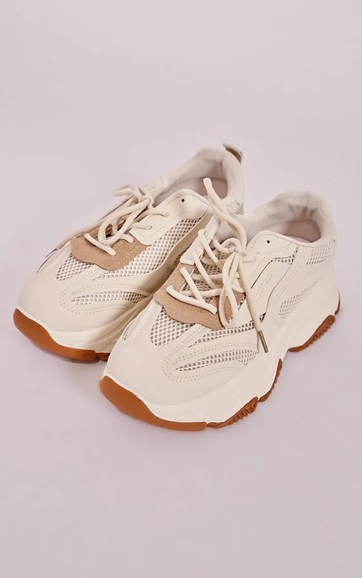 PrettyLittleThing Sneakers*Tonal Mesh Contrast Ultra Chunky Sole Sneakers