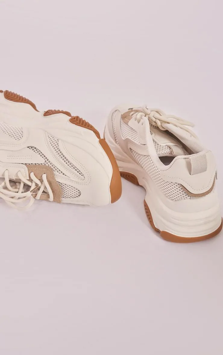 PrettyLittleThing Sneakers*Tonal Mesh Contrast Ultra Chunky Sole Sneakers
