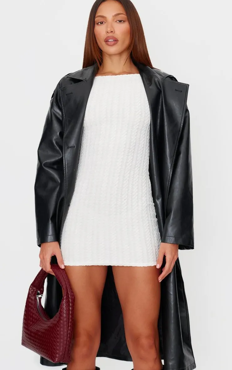 Towel Boat Neck Bodycon Dress-PrettyLittleThing Outlet