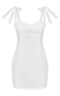 Underwire Detail Tie Strap Shift Dress-PrettyLittleThing Clearance