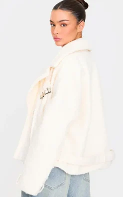 PrettyLittleThing Wool Coats*Wool Look Aviator Jacket