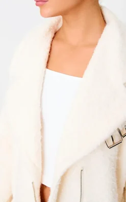 PrettyLittleThing Wool Coats*Wool Look Aviator Jacket