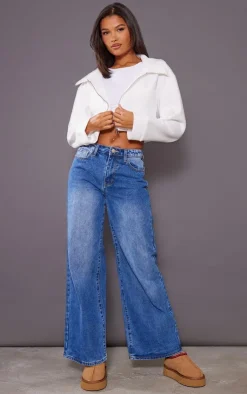 PrettyLittleThing Wool Coats*Wool Look Pocket Detail Cropped Jacket