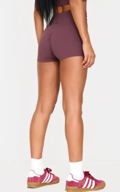 PrettyLittleThing Gym Shorts*Sculpt Ruched Bum Booty Shorts