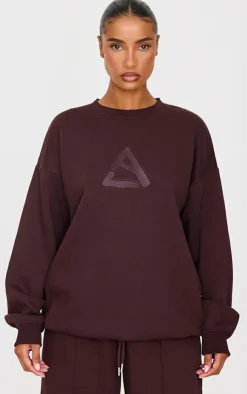 PrettyLittleThing Gym Wear*Embroidered Sweatshirt