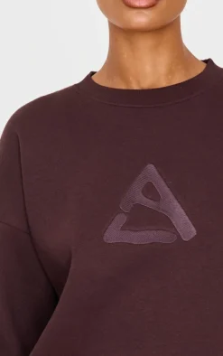 PrettyLittleThing Gym Wear*Embroidered Sweatshirt