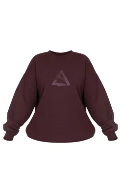 PrettyLittleThing Gym Wear*Embroidered Sweatshirt