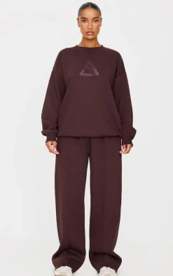 PrettyLittleThing Gym Wear*Embroidered Straight Leg Sweatpants