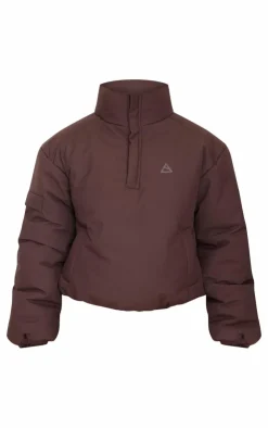 PrettyLittleThing Athletic Jackets*High Neck Cropped Puffer Jacket