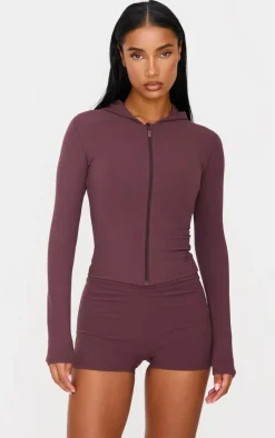 PrettyLittleThing Athletic Jackets*Sculpt Hooded Gym Jacket