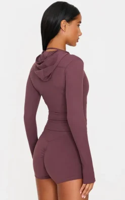 PrettyLittleThing Athletic Jackets*Sculpt Hooded Gym Jacket