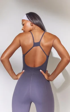 PrettyLittleThing Gym Wear*Cross Back Sculpt Long Unitard