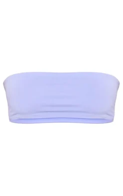 Dark Lilac Bandeau Bikini Top