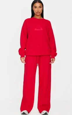 PrettyLittleThing Gym Wear*Dark Embroide Sweatshirt