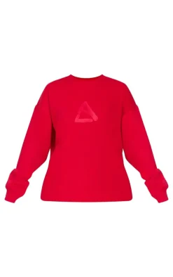 PrettyLittleThing Gym Wear*Dark Embroide Sweatshirt