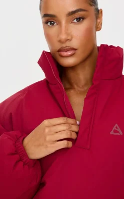 PrettyLittleThing Athletic Jackets*High Neck Cropped Puffer Jacket