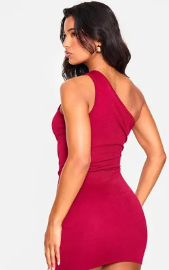 One Shoulder Cut Out Strap Detail Bodycon Dress-PrettyLittleThing Discount