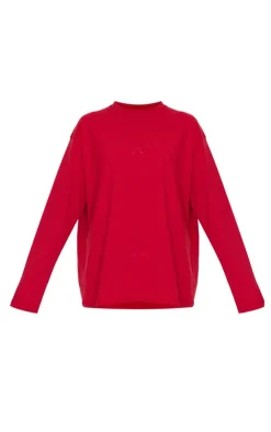 PrettyLittleThing Gym Wear*Print Oversized Long Sleeve T-Shirt